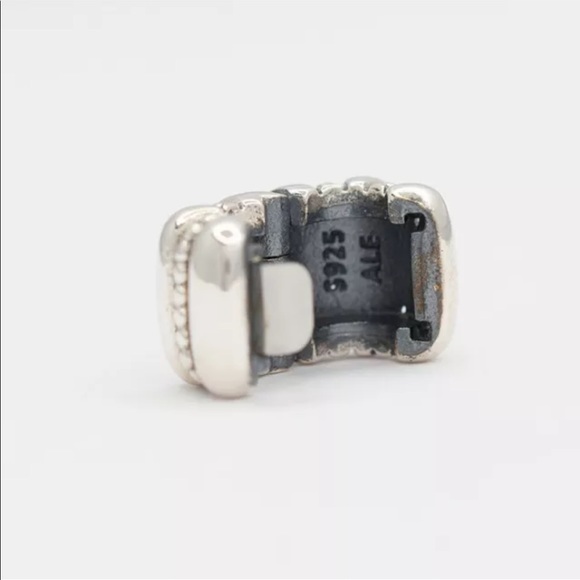 Authentic Pandora Dots & Ridges Clip - LAST ONE - Picture 4 of 8